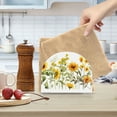thumbnail image 6 of Sunflowers with Leaves Abstract Acrylic Napkin Holder Clear Paper Tissue Dispenser Kitchen Dining Room Bathroom Party Hotel, 6 of 8