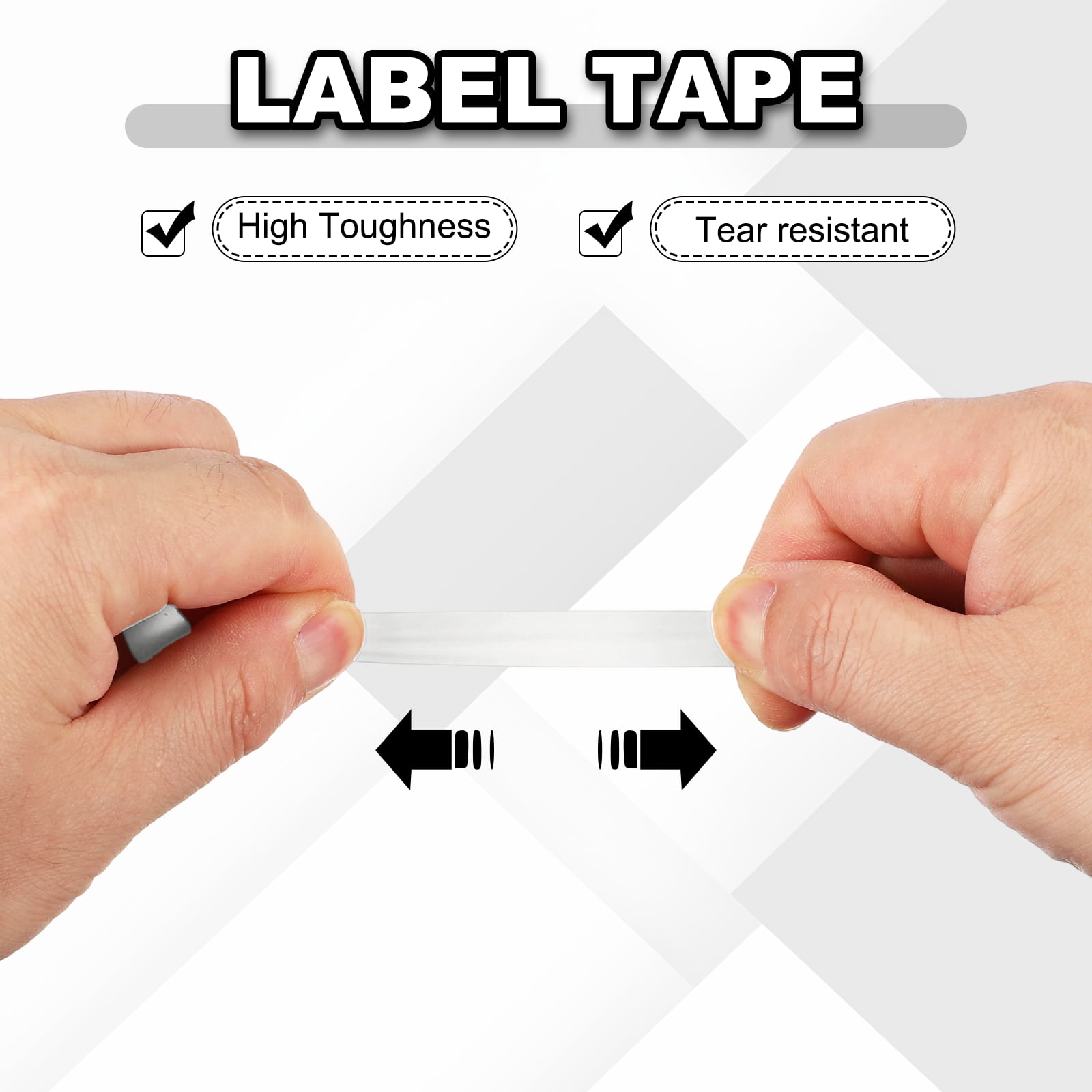 12 Rolls Tape, 0.4"x216ft Instruments Identification Tape Colored PET Adhesive for Steam Capacitors Circuit Boards Motors Electronic, White