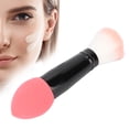 thumbnail image 4 of Double Ended Makeup Brushes, Fluffy Hair Face Makeup Brush Multifunction Accurate Color Rendering Small Size Soft  For Beauty Salon Rose Red, 4 of 8