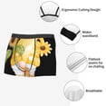 thumbnail image 3 of Gukieu Sunflower Gnomes 3 Print Men's Boxer Briefs, High Elastic Moisture Wicking Boxer Briefs Underwear-Small, 3 of 5