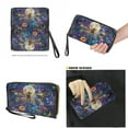 thumbnail image 4 of LedBack Dragonfly Printed Handbag and Wallet Sets for Women Floral Printed Top Handle Totes with Matching Wallet Leather Shoulder Handbag Clutch Purse for Women Ladies, 2 Pack, 4 of 4