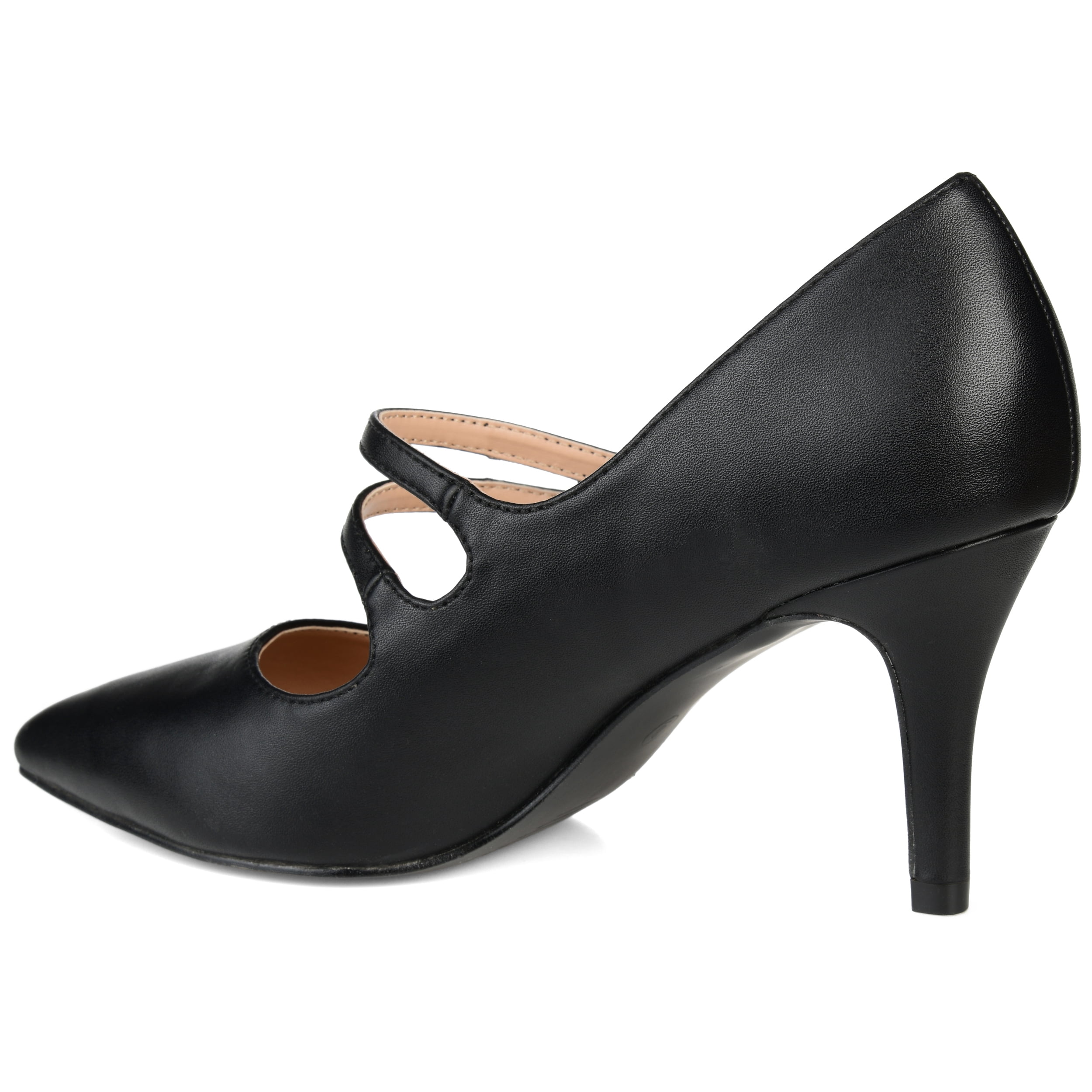 Journee Womens Sidney Pointed Toe Mid Heel Pumps