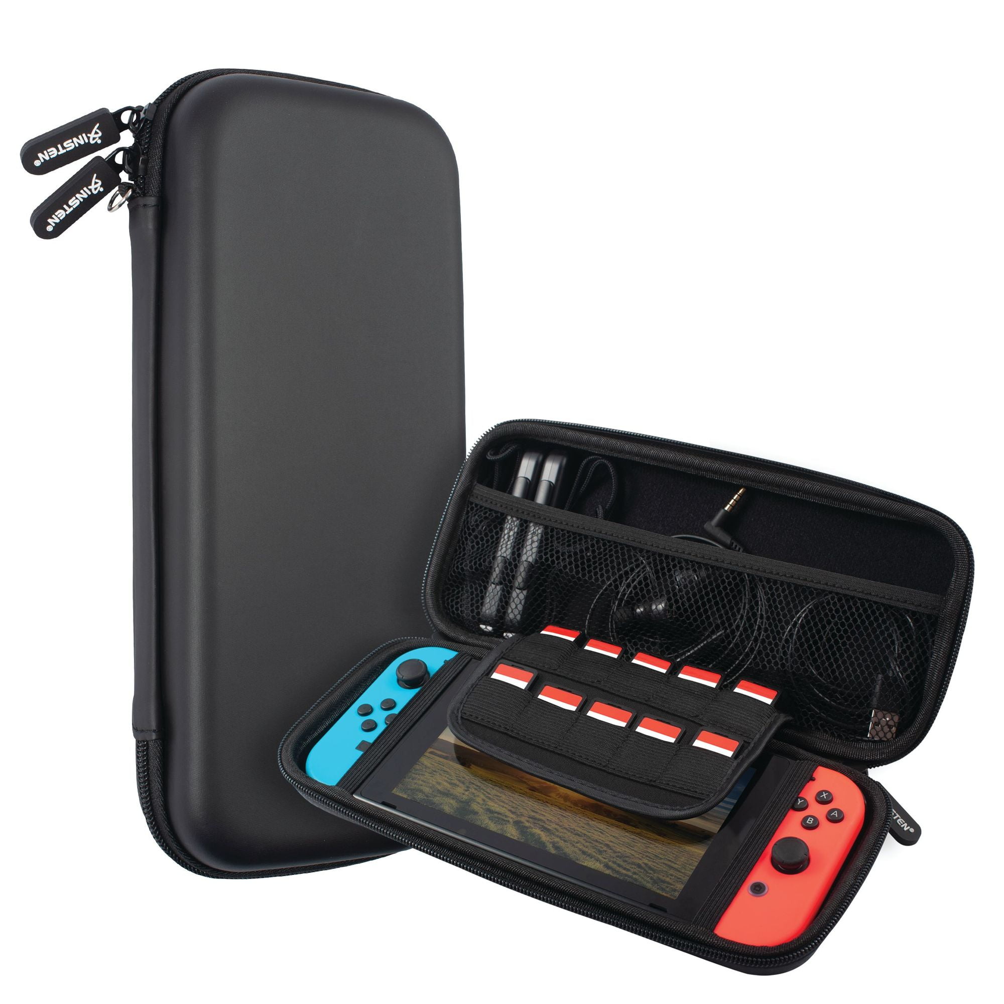 For Nintendo Switch Carrying Case Cover Protective Travel Hard Shell For Girls Boys Black Walmart Com Walmart Com