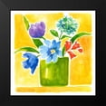 thumbnail image 2 of Nan 15x15 Black Modern Framed Museum Art Print Titled - Sunny Day Bouquet III, 2 of 5