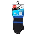 thumbnail image 2 of Hanes X-Temp Men's Compression Low Cut Socks, 3-Pairs Black 6-12, 2 of 3