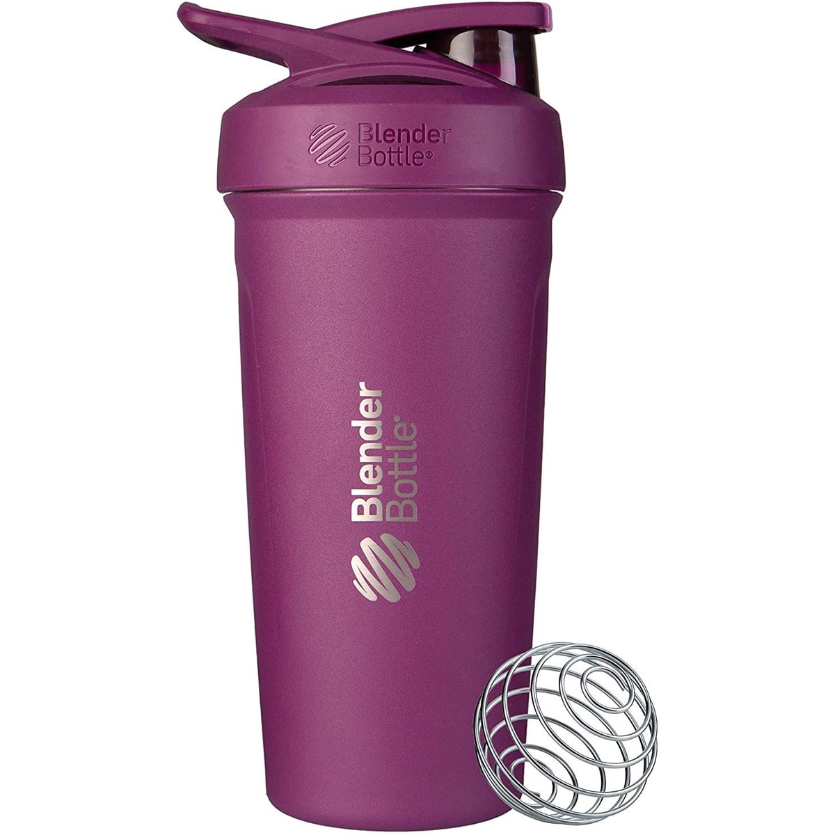 BlenderBottle Strada Shaker Cup Stainless Steel, 24 Oz., Plum