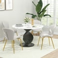thumbnail image 2 of HOMCOM Dining Chairs Set of 4 with Cushioned Backrest, 2 of 9