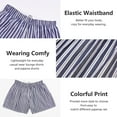 thumbnail image 4 of frariair ​Fashion Gingham Cotton Sleep Shorts For Women Soft Lounge Home Wear Comfortable Elastic Waist​ Navy, 4 of 9