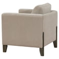 thumbnail image 4 of Islington Fabric Upholstered Panel Arm Accent Chair Taupe, 4 of 8