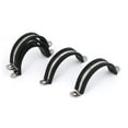 thumbnail image 5 of 45mm EPDM Rubber Lined U Shaped Saddle Clamp Tube Pipe Clips 5 Pcs, 5 of 5