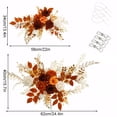 thumbnail image 4 of Billuyoard 2x letrero para fiesta de boda conjunto de flores naranja, 4 of 6