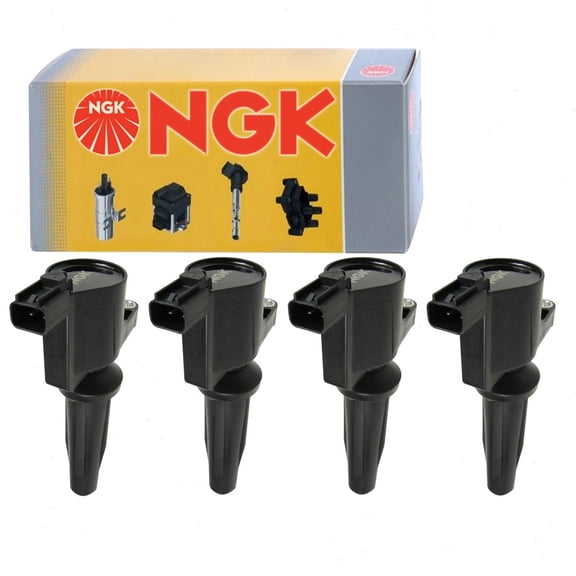4 pc NGK Ignition Coils compatible with Ford Fusion 2.0L 2.5L L4 2010-2019