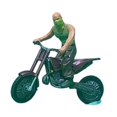 thumbnail image 2 of HILABEE Modèle Miniature de Motard et Moto en Résine 1/64 pour Mise en Page de Train Bordeaux, 2 of 8