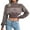 Khaki, variant on Womens Fall Fashion 2022! QLEICOM Sweaters for Women, Women's Fashion Casual Colorful Long Sleeve Off Shoulder Knit Sweater Crew Neck Sweater On Clearance