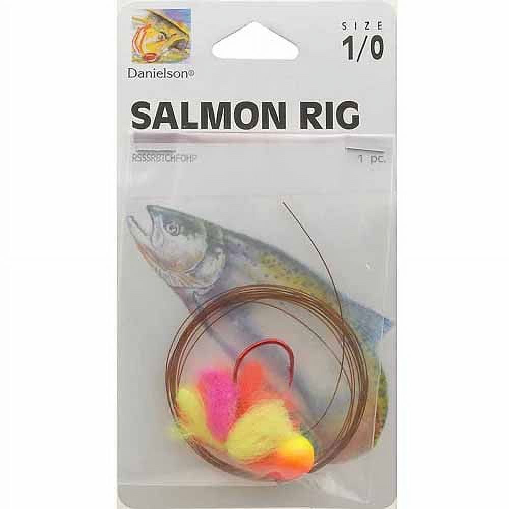(2 pack) Danielson Salmon/Steelhead Rig with Matzuo Sickle Hook, Fishing Rigs
