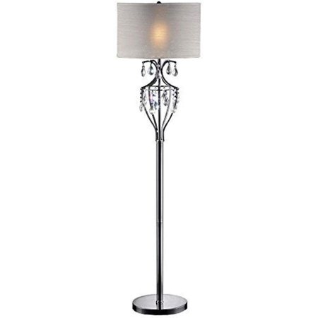 LZMY 60 in. Chrome Refined Crystal Floor Lamp | Walmart Canada