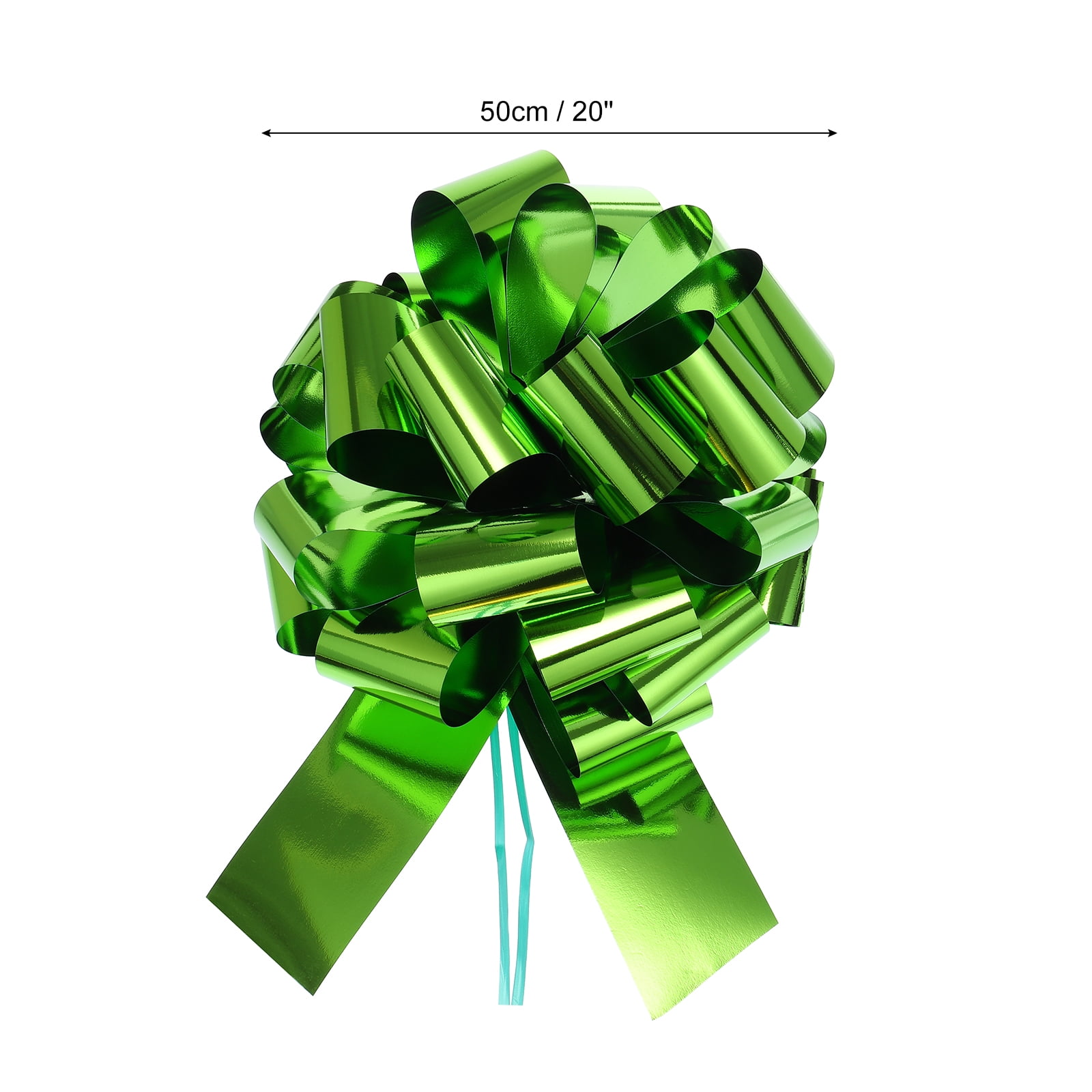 Extra Large Pull Bow Car Gift Wrapping Bows Ribbon for Wedding Car Baskets Presents Christmas Big Gift Bow Lawn Green 20 inch
