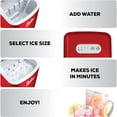 thumbnail image 7 of Igloo 26 lb. Countertop Icemaker ICEB26RR, Retro Red, 7 of 7