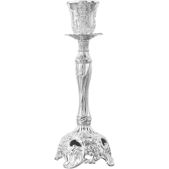 Vjnyvs Metal Single Head Candle Holder, European Tabletop Candle Burning Base