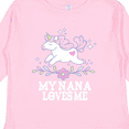 thumbnail image 4 of Inktastic My Nana Loves Me Unicorn Girls Long Sleeve Toddler T-Shirt, 4 of 5