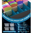 thumbnail image 4 of Caja de almacenamiento de tarjetas MoKo Trading 3000+ MTG con divisores, color cian, 4 of 8