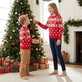 thumbnail image 6 of Family Matching Christmas Sweater Crewneck Long Sleeve Knitted Pullover Tops for Couples, 6 of 7