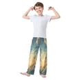thumbnail image 3 of Boy's Pajama Pants Boys' Long Sleep Pants Children's Pajama Pants Loose Fitting Pajama Pants are Convenient to Put on and Take off S Super Beautiful Cloud, 3 of 9