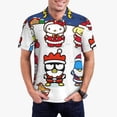 thumbnail image 2 of Lsque Sanrio Pattern Golf Shirts for Men Dry Fit Print Moisture Wicking Performance Short Sleeve Polo Shirt-Large, 2 of 7