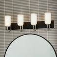 thumbnail image 5 of Solia 4-Light Bathroom Vanity Light in Brushed Nickel, 5 of 12