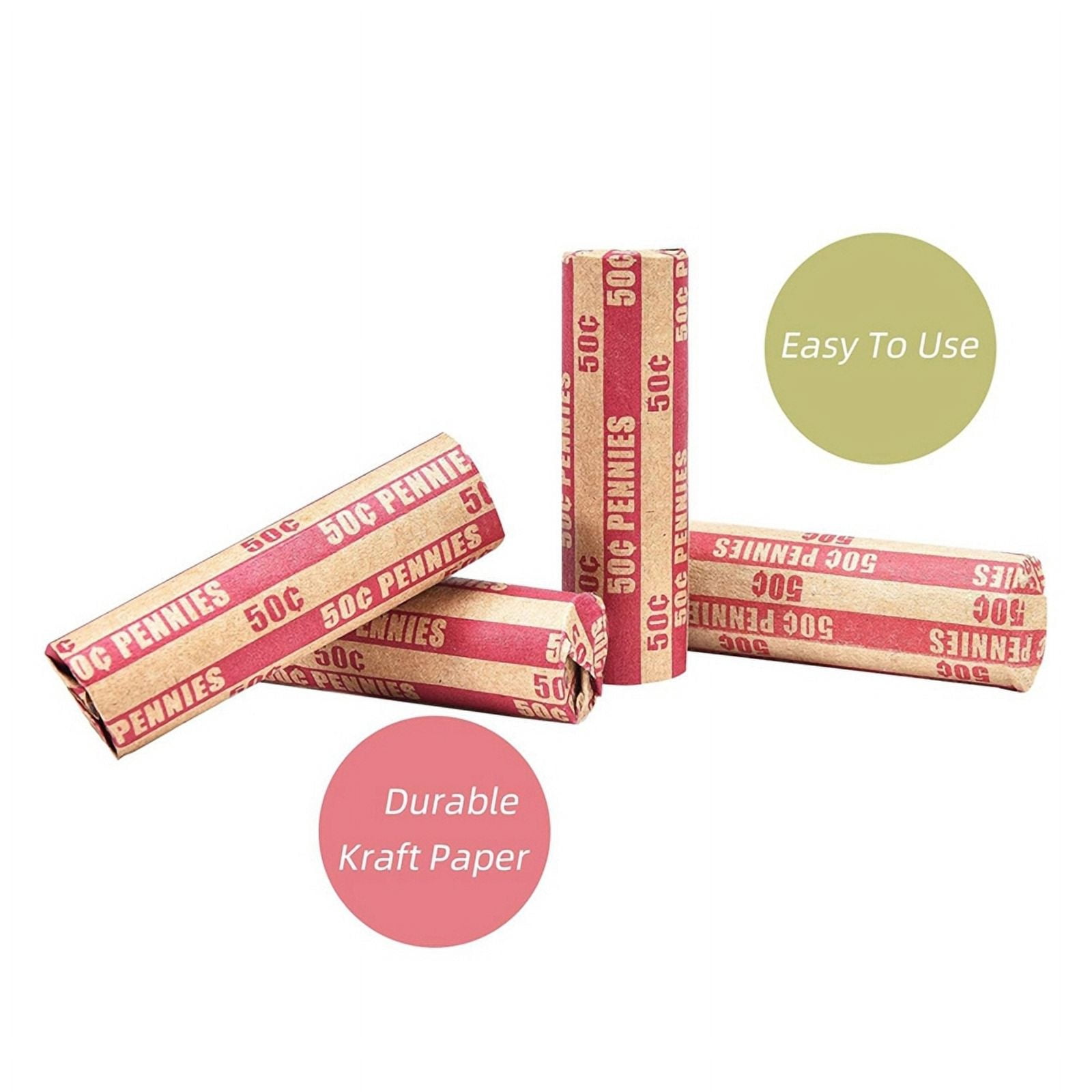 Penny Coin Wrappers Penny Sleeves Flat Penny Rolls Wrappers 1000PCS