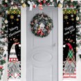 thumbnail image 4 of Paquete de 2 pancartas navideñas Decoración navideña Decoración navideña americana Año nuevo al aire libre Guirnalda interior al aire libre Pancarta colgante Navidad para fiesta Hogar Porche Ventana, 4 of 4