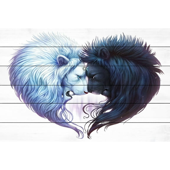 "Brotherhood" Painting Print on White Wood