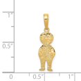 thumbnail image 3 of 14K with Hands in Pocket Pendant in 14k Yellow Gold, 3 of 3