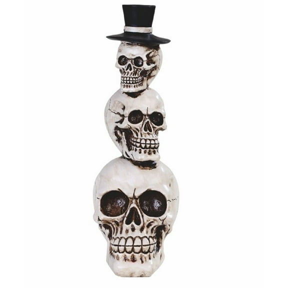 FC Design 9"H Stacked Skulls with Top Hat Statue Fantasy Decoration Figurine