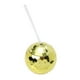 thumbnail image 1 of Advancent La bola del partido del ABS ahueca la taza anti del cóctel del resbalón del diamante con la espiral giratoria de 360° de sellado y Cocina y Comedor dorado, 1 of 6