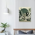 thumbnail image 4 of COMIO Sage Green Wall Posters &amp; Prints, Green Boho Wall Art, Minimalist Framed Wall Art Geometric Line Leaf Sun Moon Beige Green Artwork Paintings, 4 of 5