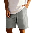 thumbnail image 2 of Wovilon Men's Relaxed Fit Drawstring Shorts with Side Pockets and Crinkled Texture, Lightweight Quick-Dry Breathable Casual Summer Bottoms for Daily Wear, Vacation and Gym Workouts, 2 of 7