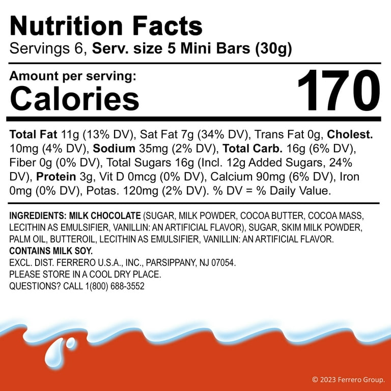 Kinder Schokolade Mini - 120g - Bulk Candy Store