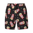 thumbnail image 4 of Lsque Mens Swim Trunks Popcorn Pattern - Bathing Suit Compression Liner - Beach Swim Shorts Swimwear - (S-3XL) - Stretch Quick Dry -3X-Large, 4 of 9