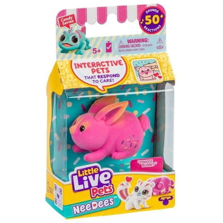 Little Live Pets Candy Series Pinkee Bunny Wearable Interactive Figure Pack