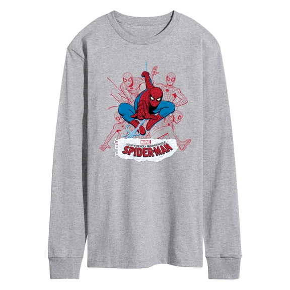 Spider-Man - Line Cluster - Men's Long Sleeve Graphic T-Shirt