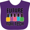 thumbnail image 3 of Inktastic Future Nail Tech Girls Baby Bib, 3 of 4
