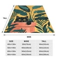 thumbnail image 3 of KLL Cat Hiding In Potted Plants Pattern Fleece Throw Blanket,Fleece Throw Blankets for Couch & Bed All Season Use-50"x40", 3 of 7