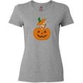 thumbnail image 3 of Inktastic Halloween Chihuahua Pumpkin Women's T-Shirt, 3 of 5