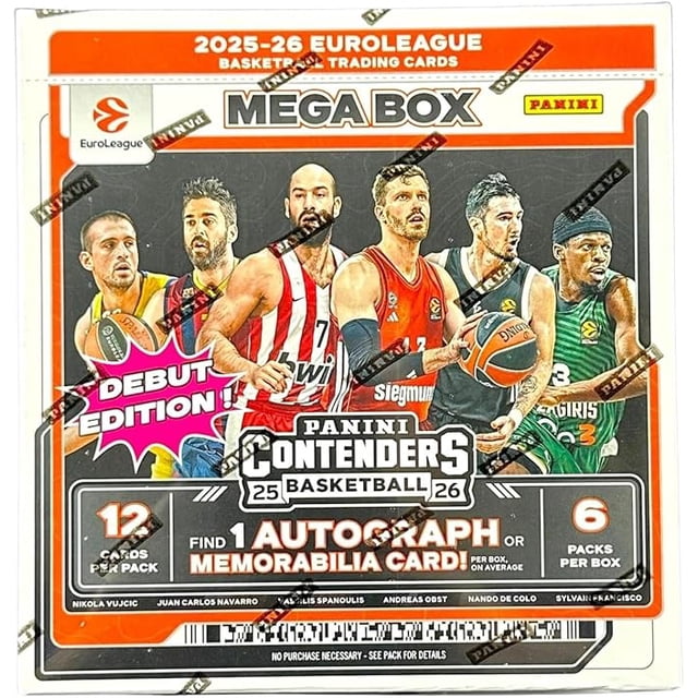 2025/26 Panini Contenders Euroleague Basketball Hobby Mega Box