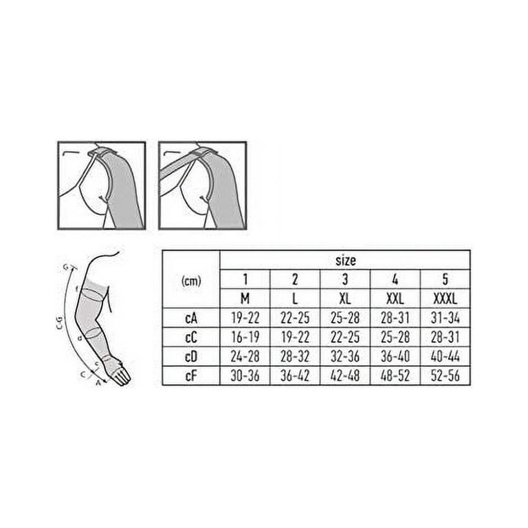 Tonus Elast Lymphedema Compression Arm Sleeve w/ Shoulder Strap Medical  Class II 23-32 mmHg