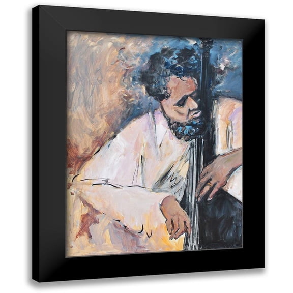 Stevens, Allayn 12x14 Black Modern Framed Museum Art Print Titled - Listen to the Music I