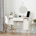 thumbnail image 1 of South Shore Vito Makeup Desk with Drawer, in Pure White, 1 of 12