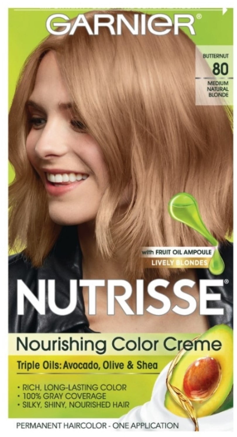 Garnier Nutrisse Haircolor - 80 Butternut (Medium Natural Blonde) 1 Each  (Pack of 6) 