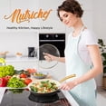 thumbnail image 2 of NutriChef, Frying Pan with Lid, 8" Non Stick Skillet, Ceramic Pan, Induction Frying Pan, Stay Cool Handle, Dishwasher Safe, Stain-Resistant, Professional Home Cookware, 2 of 6